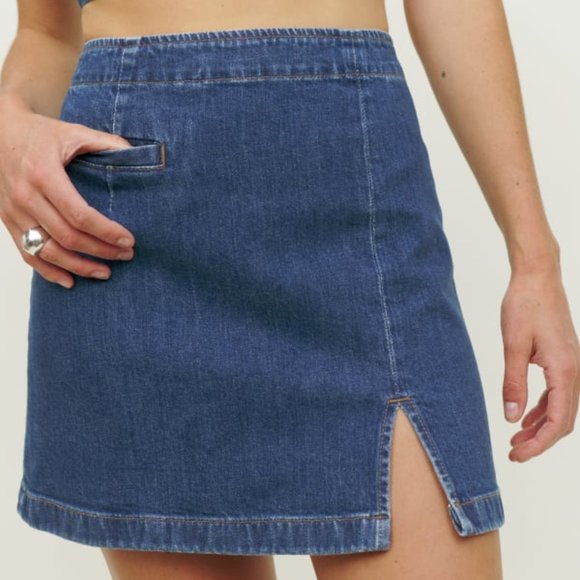 Reformation Dresses & Skirts - NWOT Reformation Freda Denim Mini Skirt